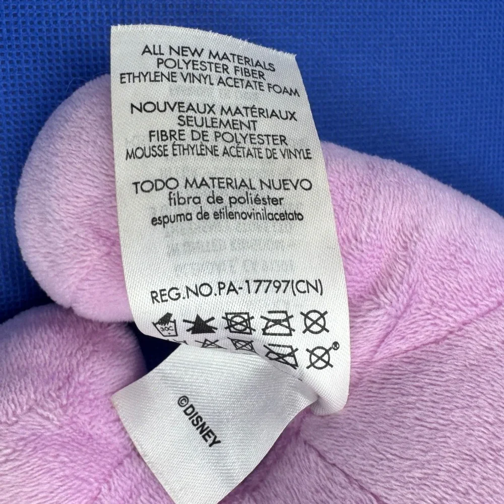 Disney Minnie Mouse Nursery Plush Lavender Polka Dot Bow 12